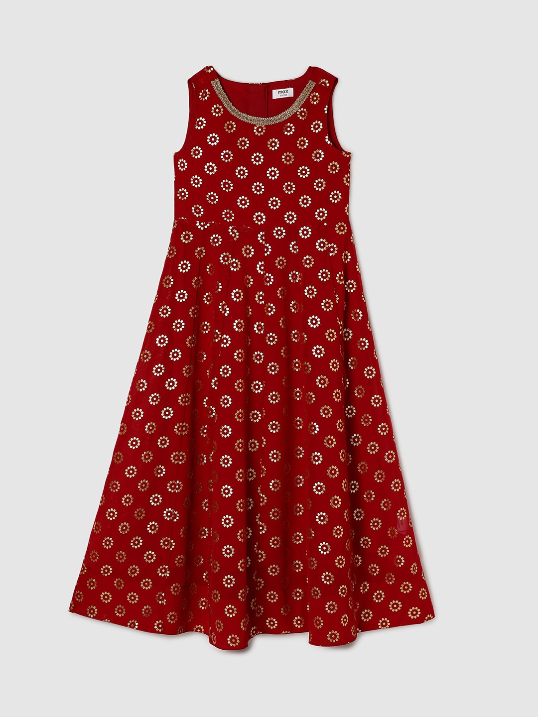

max Red Floral Maxi Dress