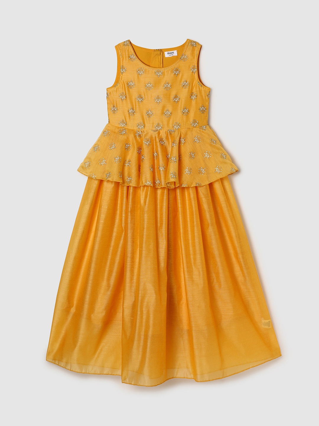 

max Yellow Floral Maxi Dress