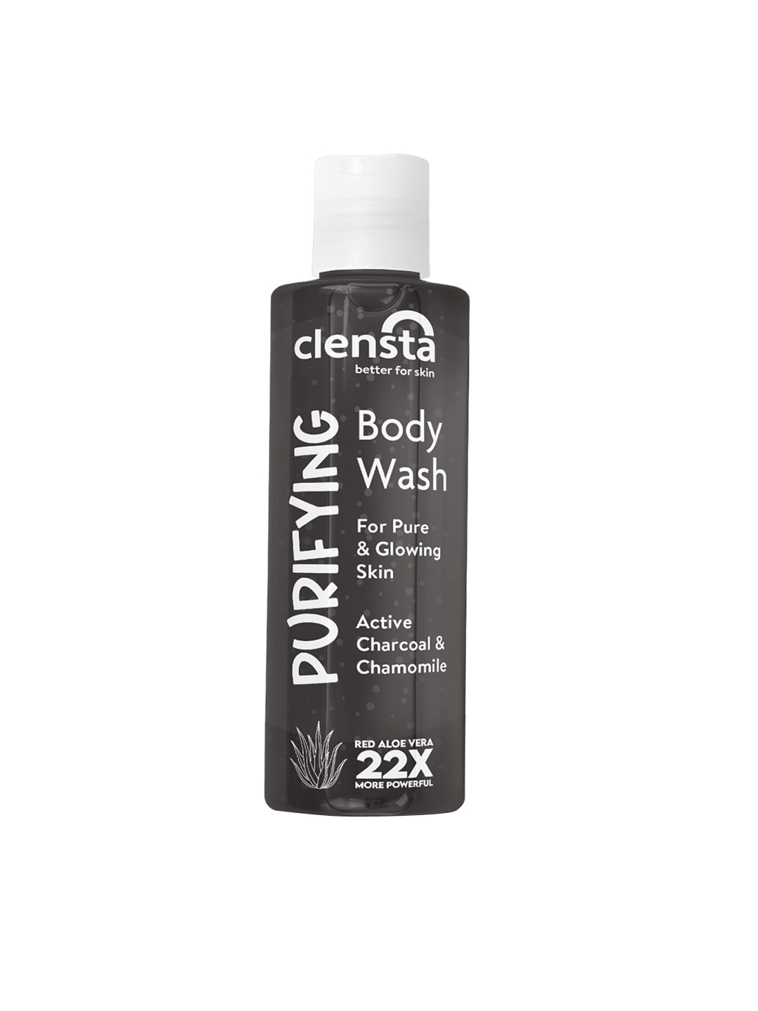 

Clensta Purifying Body Wash with Active Charcoal & Chamomile for Glowing Skin - 200ml, Black
