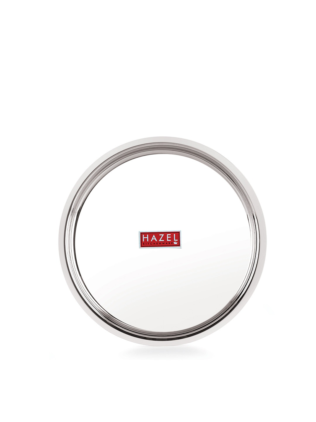 

HAZEL Silver-Toned Stainless Steel Plates Set Mirror Finish Thali Plate