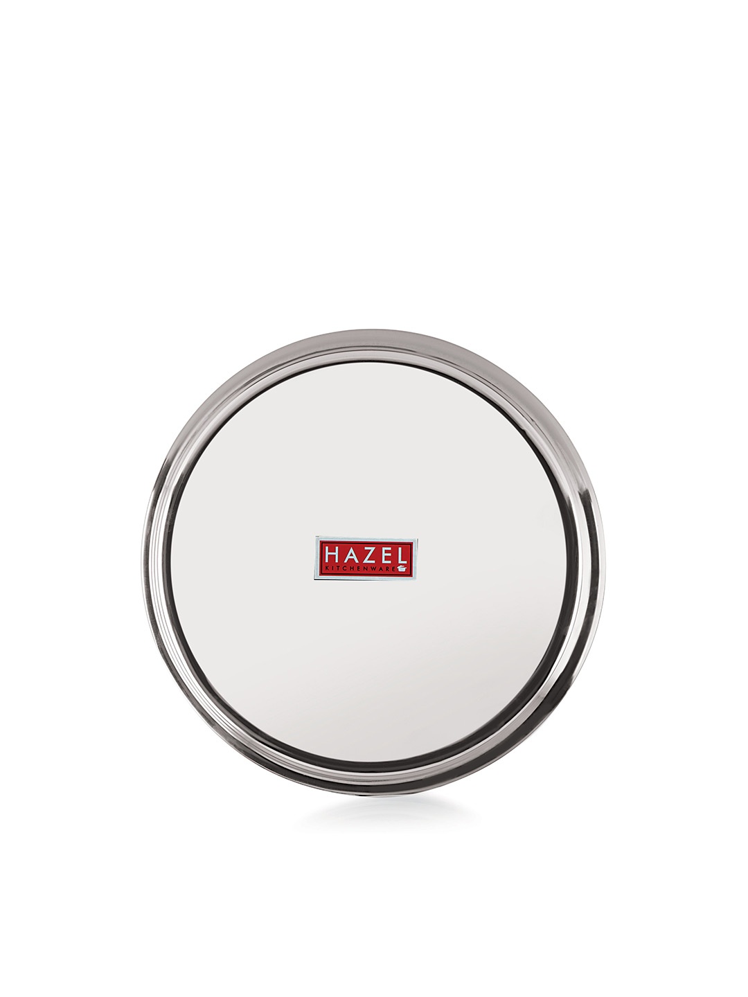 

HAZEL Stainless Steel Glossy Mirror Finish Thali Plate Set, Silver