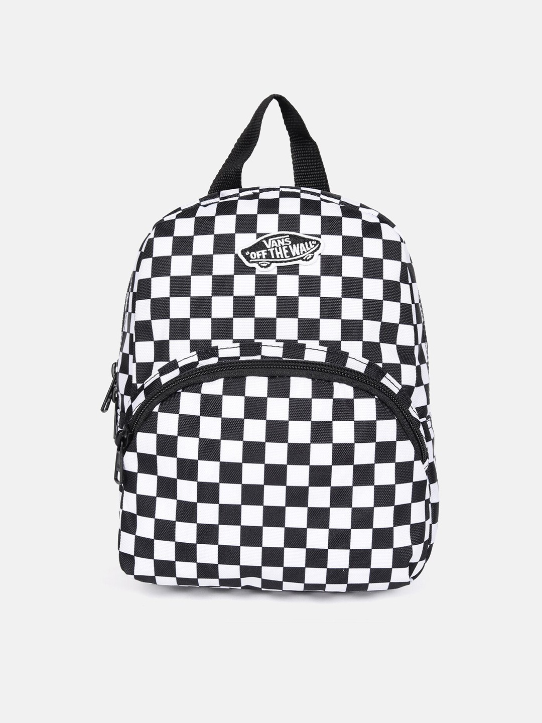 

Vans Women Black & White Geometric Backpack