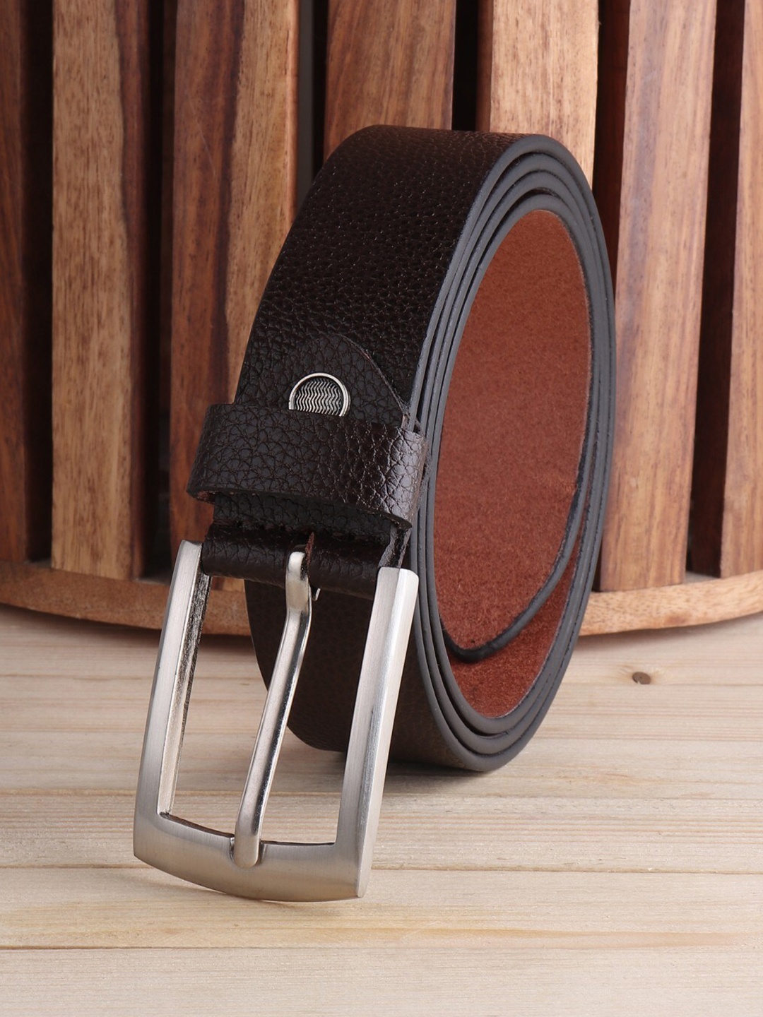

Elite Crafts Men Brown Leather Formal Belt