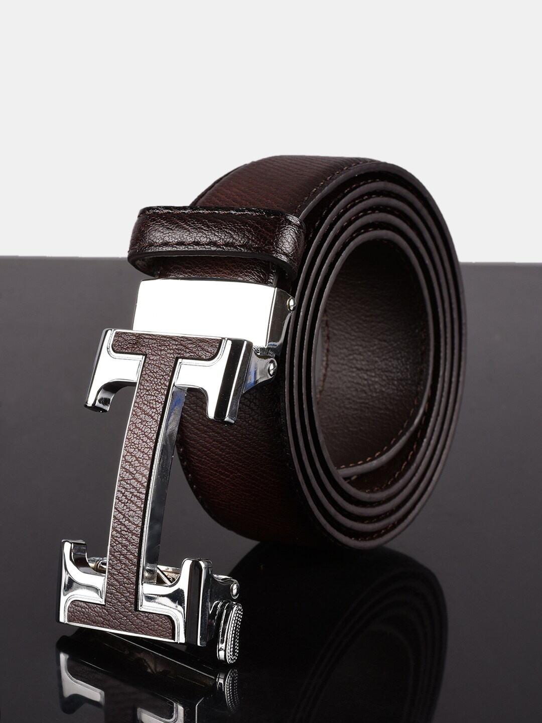 

BuckleUp Men Brown PU Belt