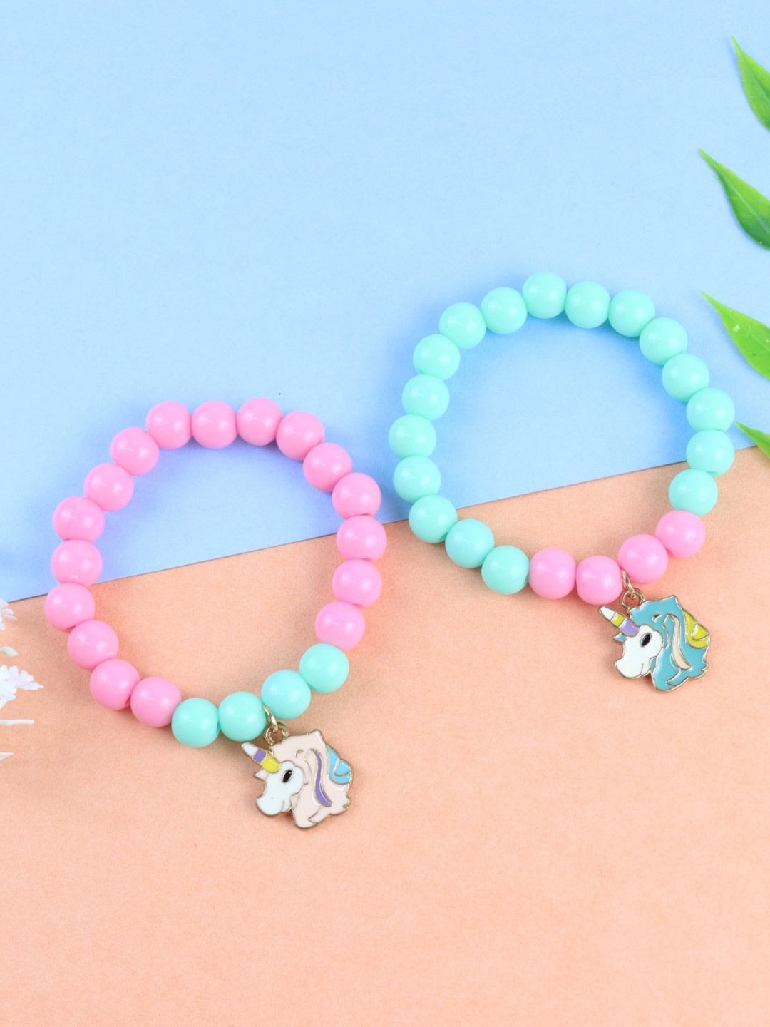 

Asthetika Kids Girls Gold-Toned & Blue Gold-Plated Bracelet