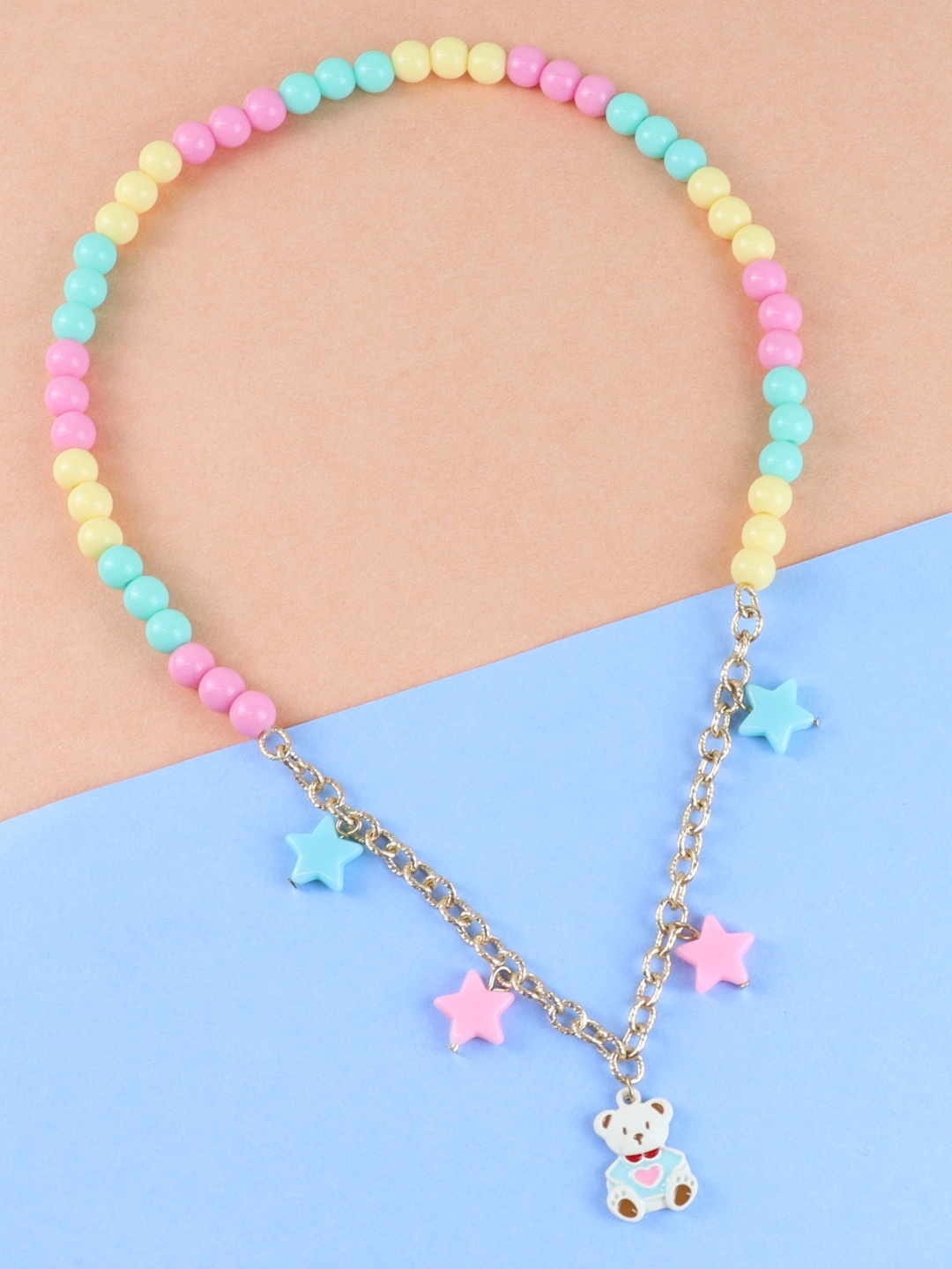 

Asthetika Kids Girls Gold-Toned & Pink Gold-Plated Chain