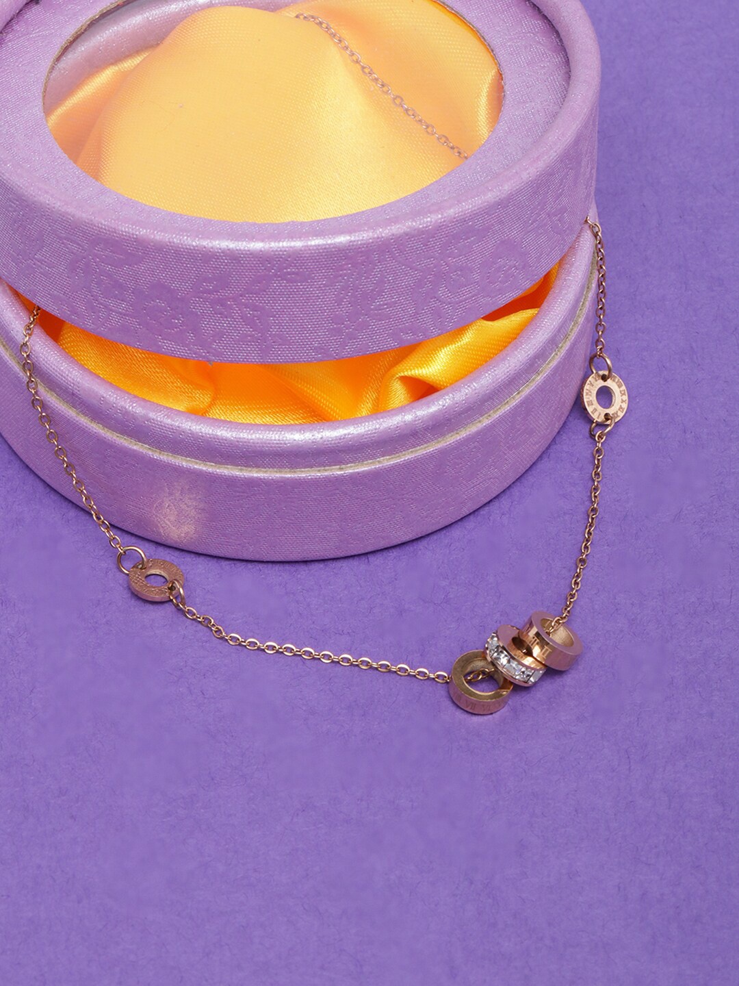 

DIVA WALK Brass Rose Gold-Plated Necklace