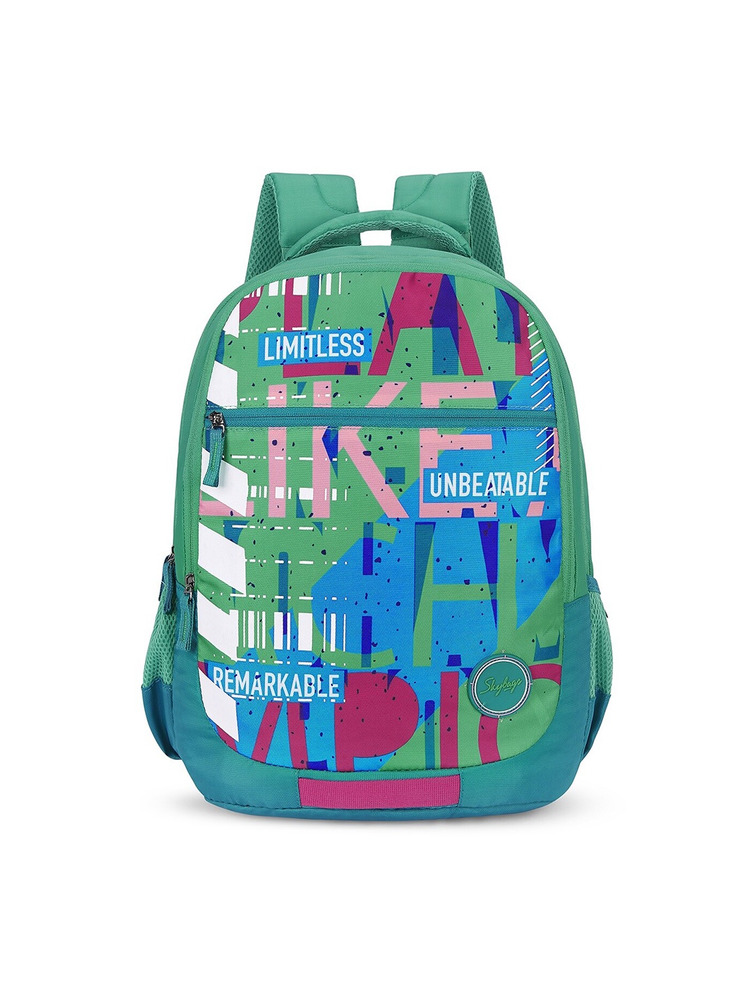 

Skybags Kids Geometric Backpack, Green