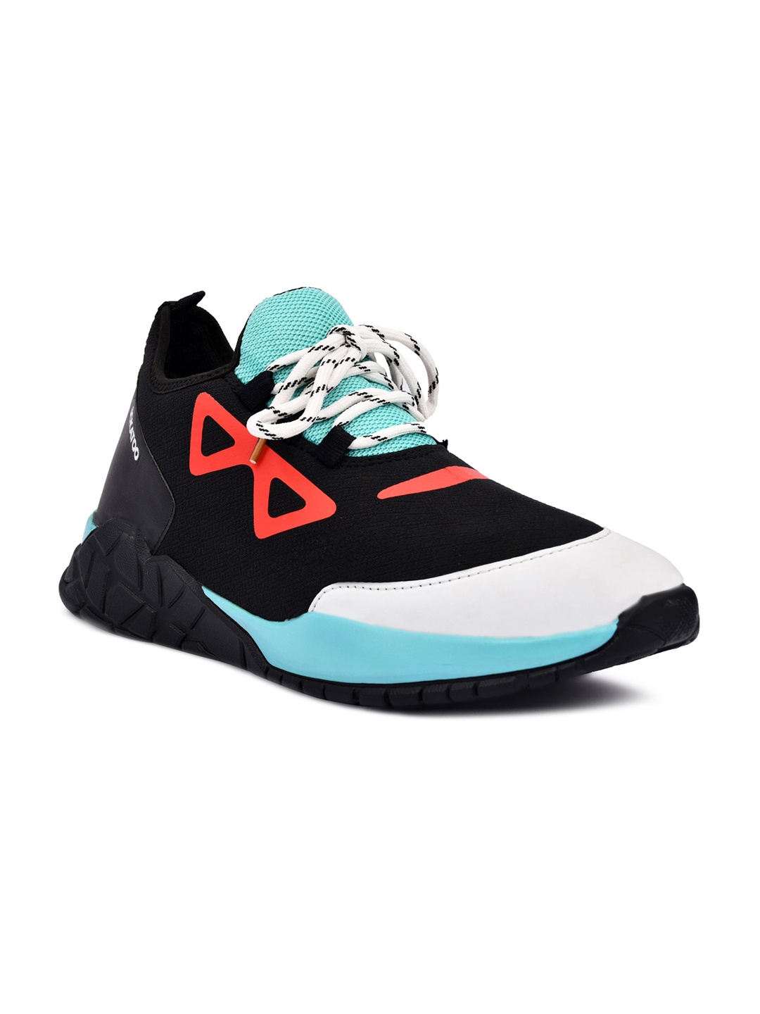

JOKATOO Men Colourblocked High-Top Sneakers, Black