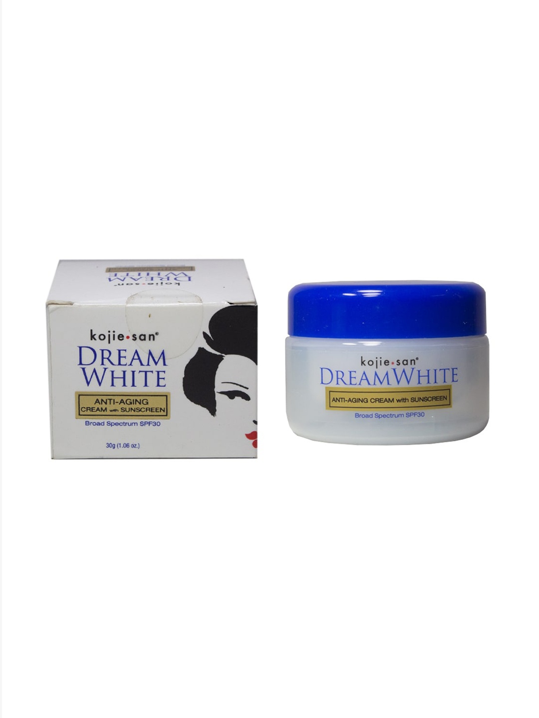 

kojie.san DreamWhite Anti-Aging Cream With SPF 30 Sunscreen 30gm, White