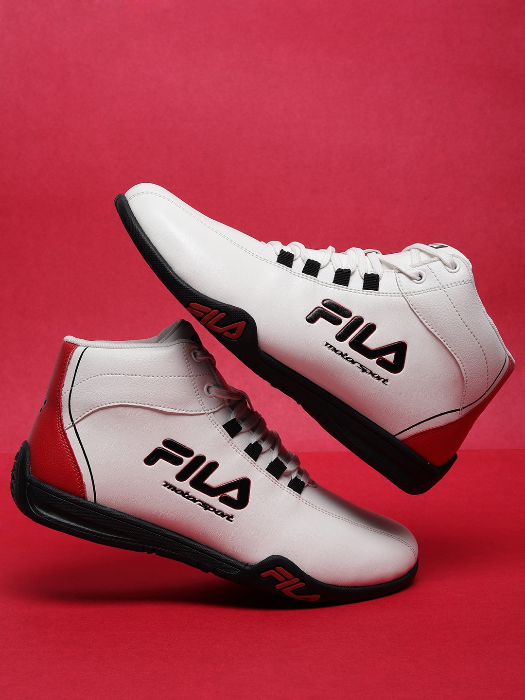 

FILA Men NITRO PLUS Motorsport Printed Sneakers, White