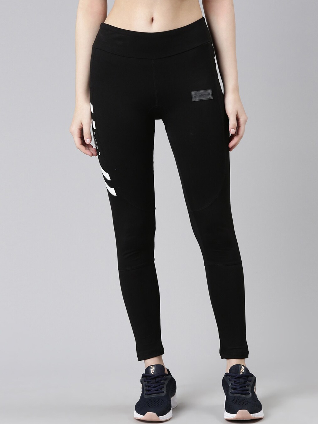 

FILA Black Printed Cotton Leggings