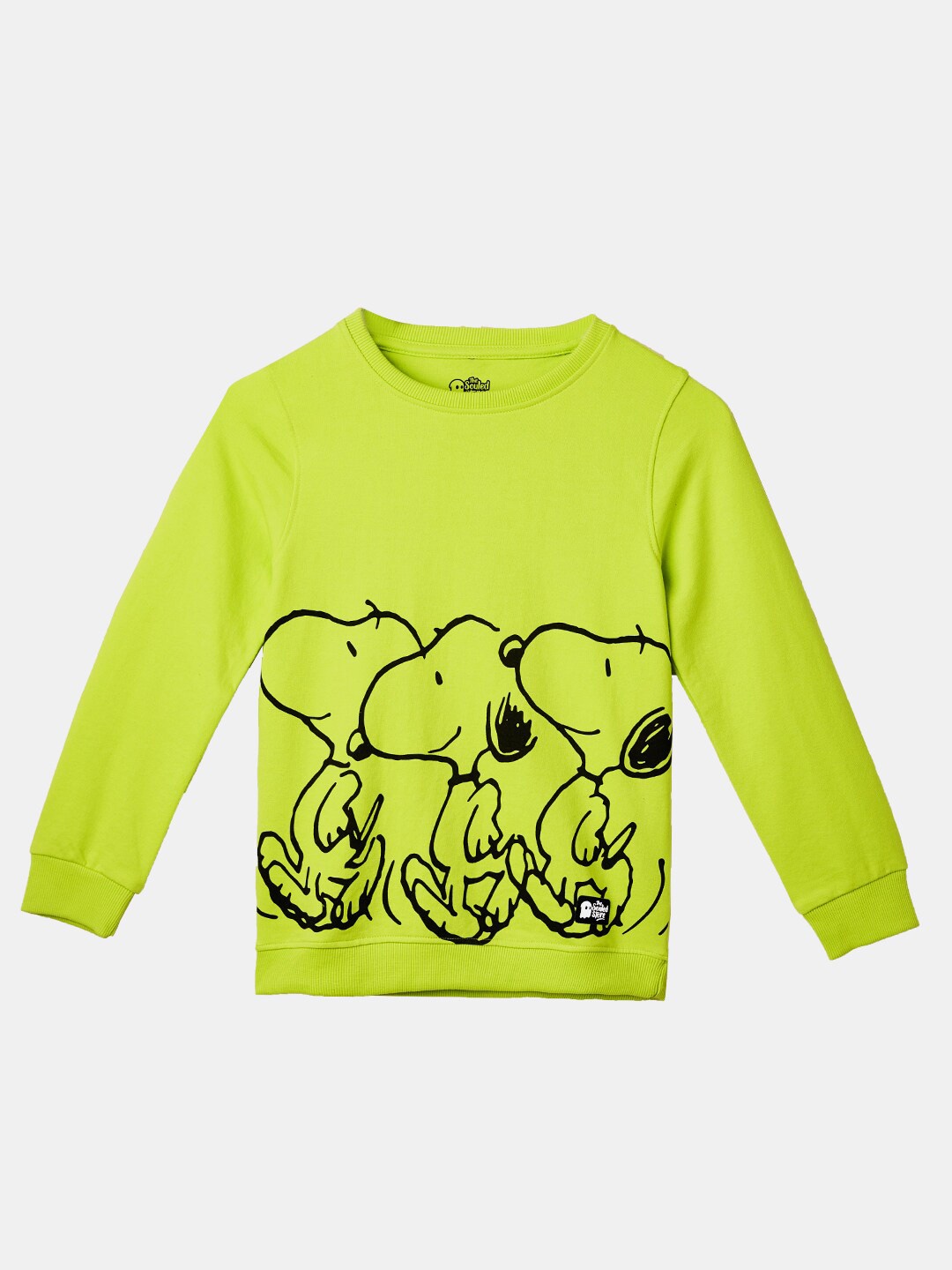 

The Souled Store Girls Green Printed Sweatshirt