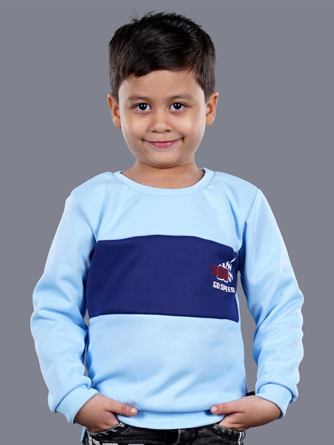 

3PIN Boys Blue Colourblocked Sweatshirt