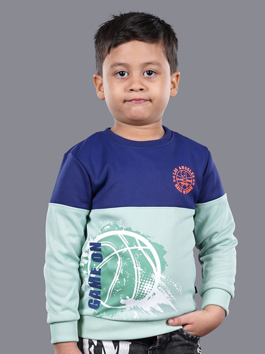 

3PIN Boys Navy Blue Printed Sweatshirt