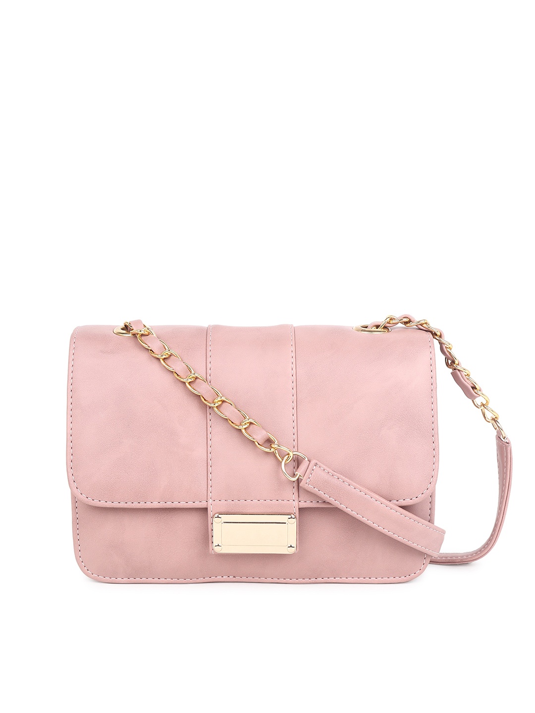 

Stropcarry Women Solid Structured Sling Bag, Pink