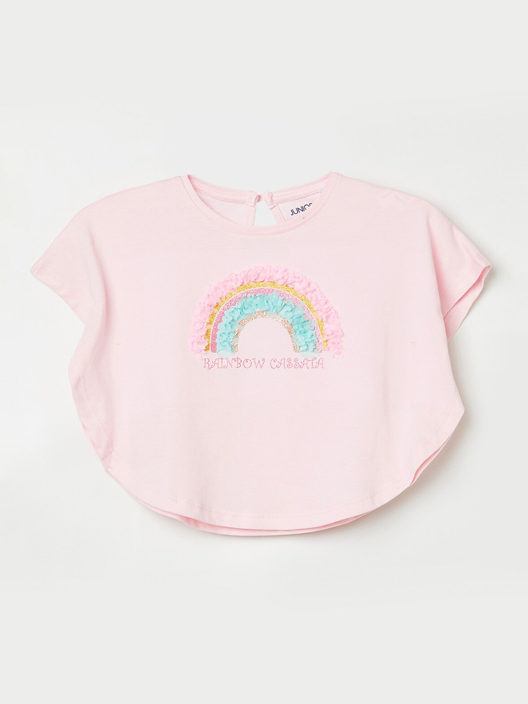 

Juniors by Lifestyle Girls Embellished Pure Cotton Cape Top, Pink