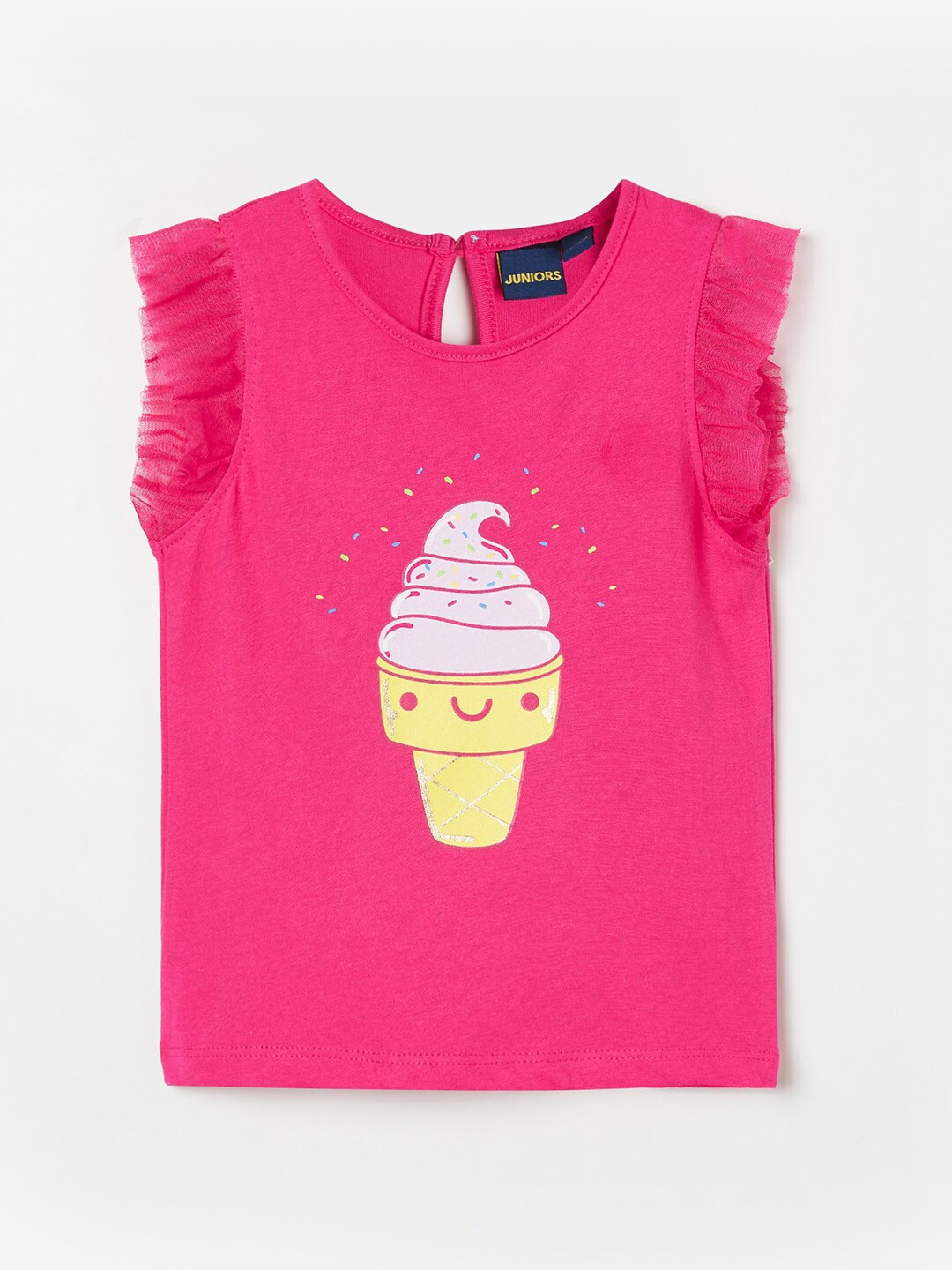 

Juniors by Lifestyle Infant Girls Printed Pure Cotton Top, Purple