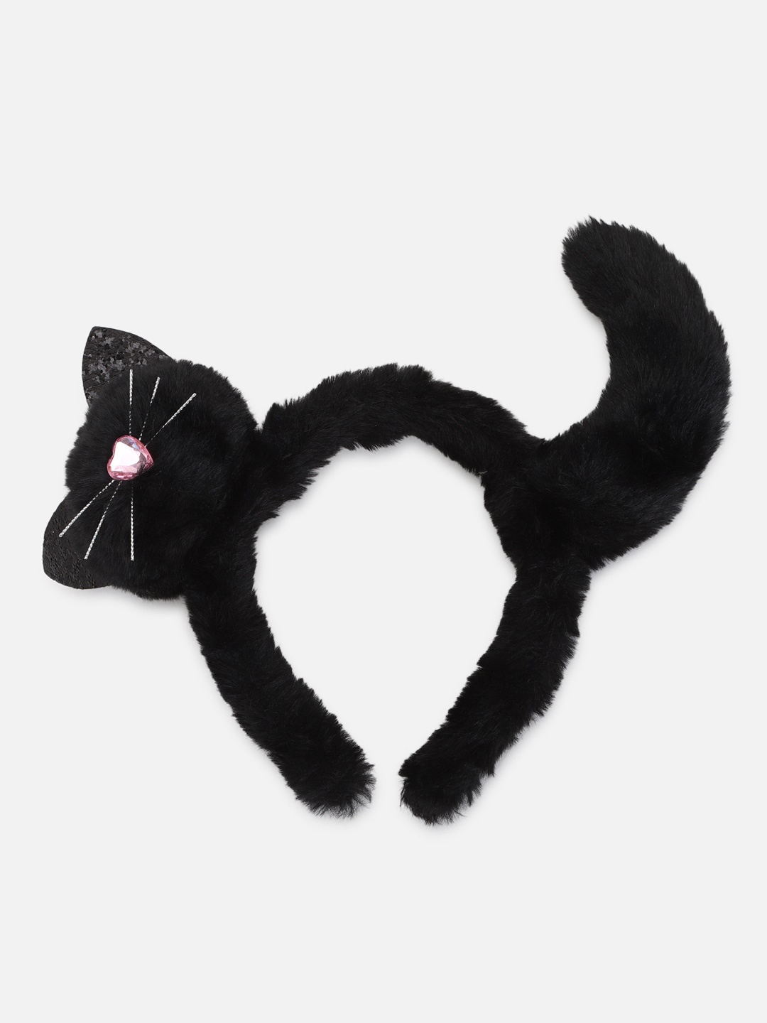

FOREVER 21 Women Black Fur Hairband