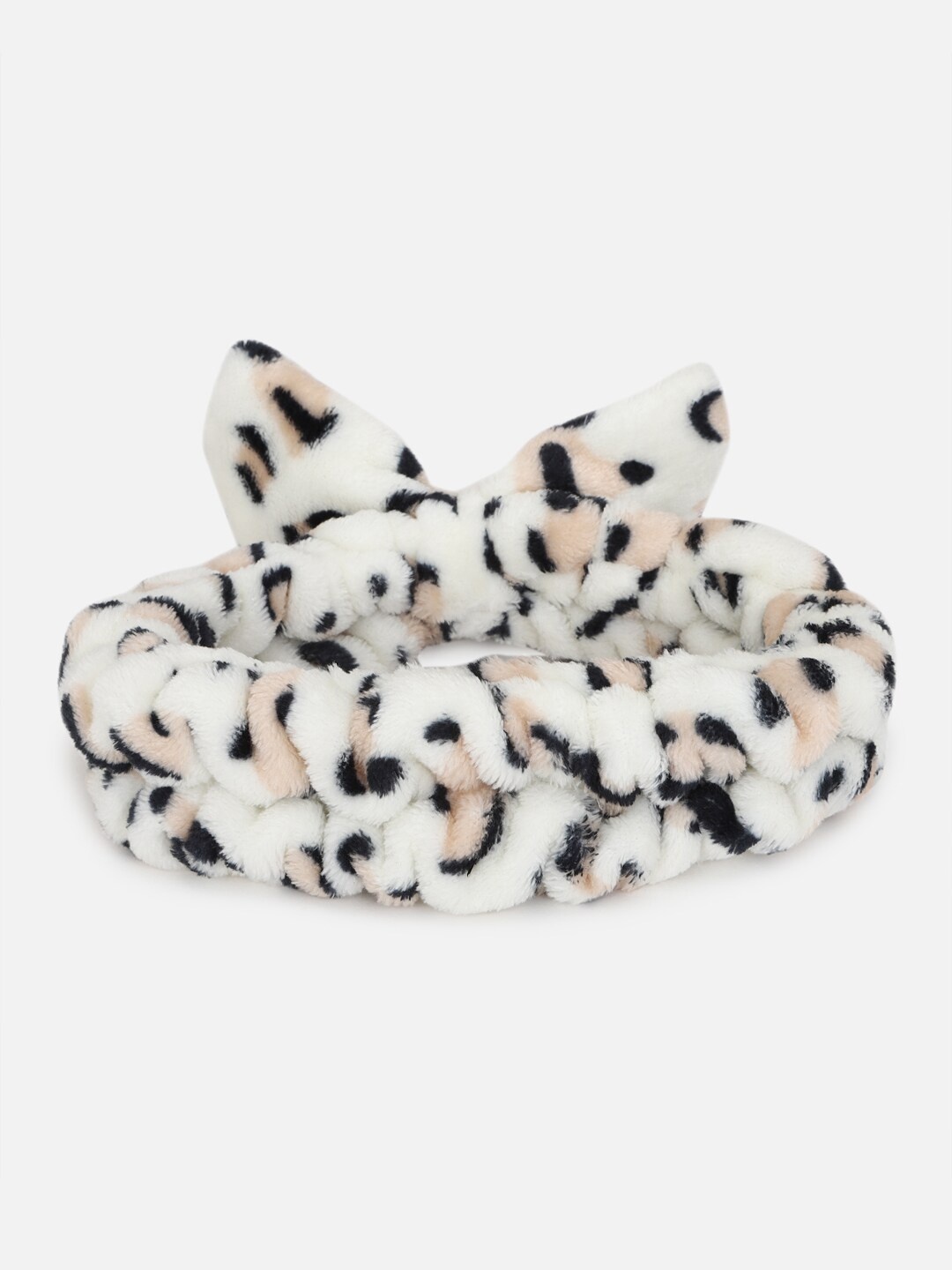 

FOREVER 21 Women Bow Printed Hairband, White