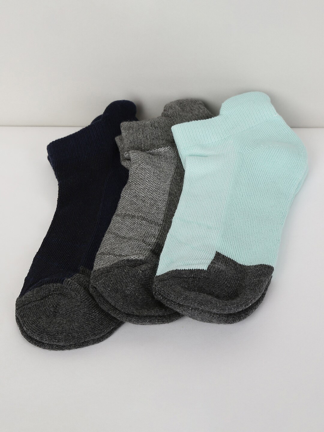 

max Kids Pack Of 3 Boys Cotton Socks, Black