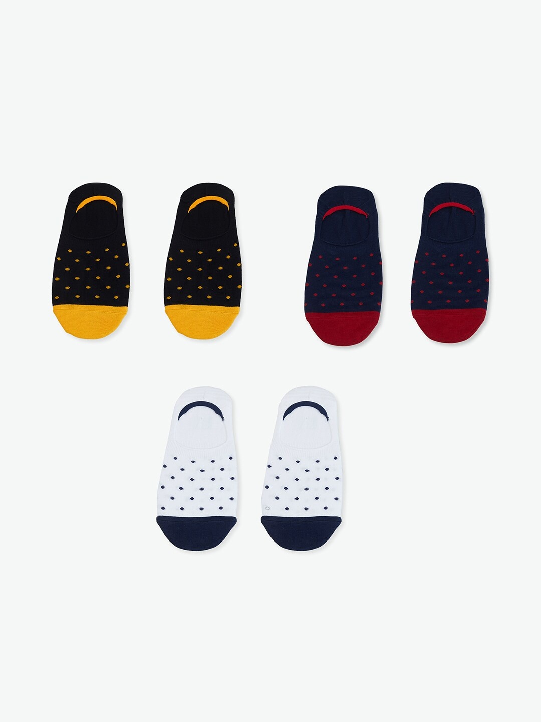 

max Men Pack Of 3 Patterned Shoe-Liner Socks, Multi