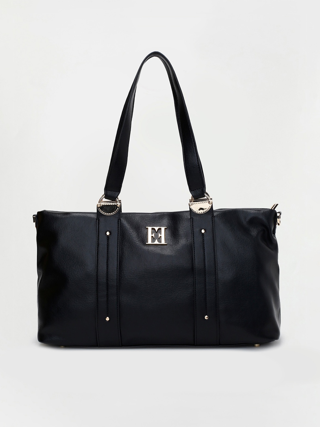 

ELLE Black Oversized Structured Shoulder Bag