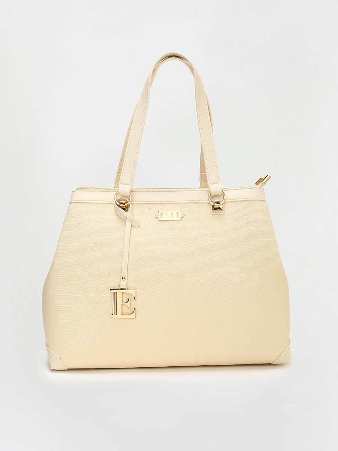 

ELLE Structured Handheld Bag, Beige