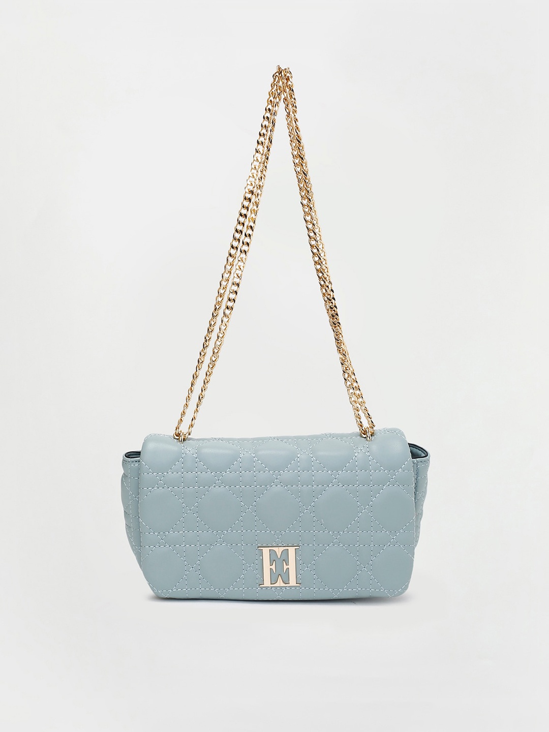 

ELLE Textured Structured Shoulder Bag with Quilted, Blue