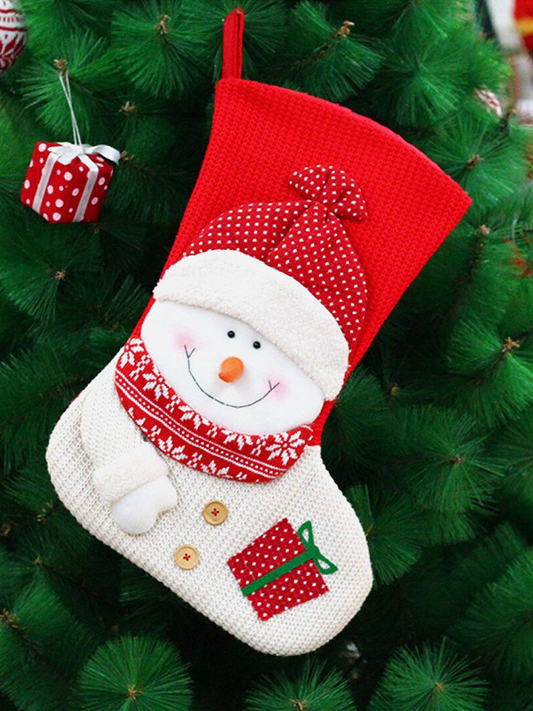 

Little Surprise Box LLP Red & White Olaf Face Stockings