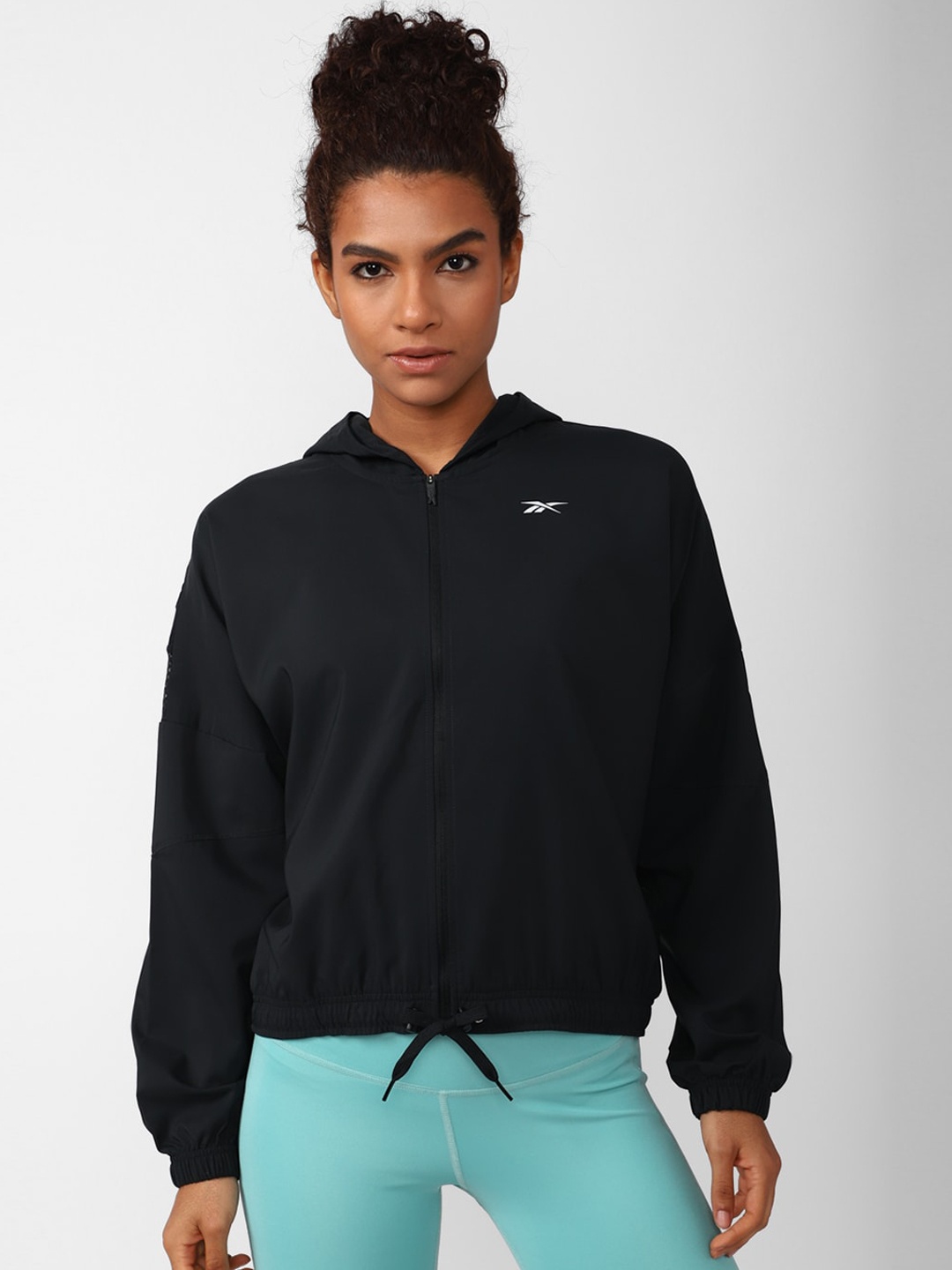 

Reebok Women Solid Sporty Jacket, Black