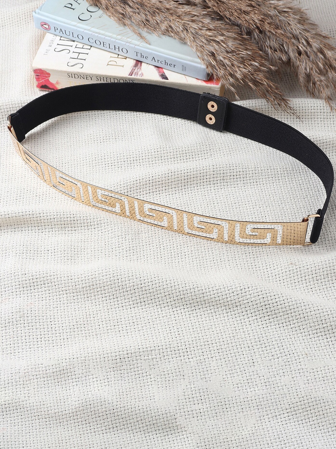 

Swiss Design Women Black Embellished Belt