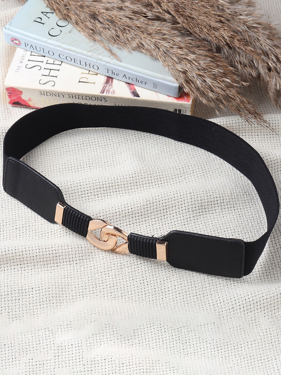 

Swiss Design Women Black Embellished Belt
