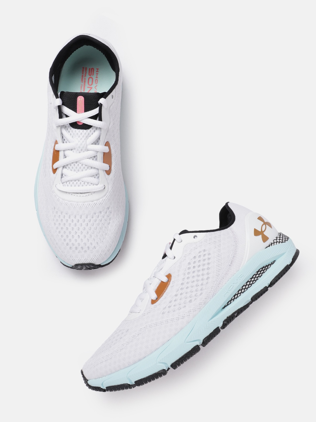 

UNDER ARMOUR Women Woven Design HOVR Sonic 5 Running Shoes, White