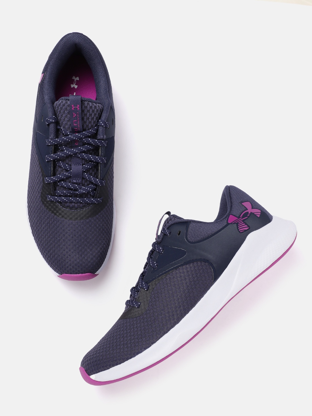 

UNDER ARMOUR Women UA W Charged Aurora Training or Gym Shoes, Navy blue