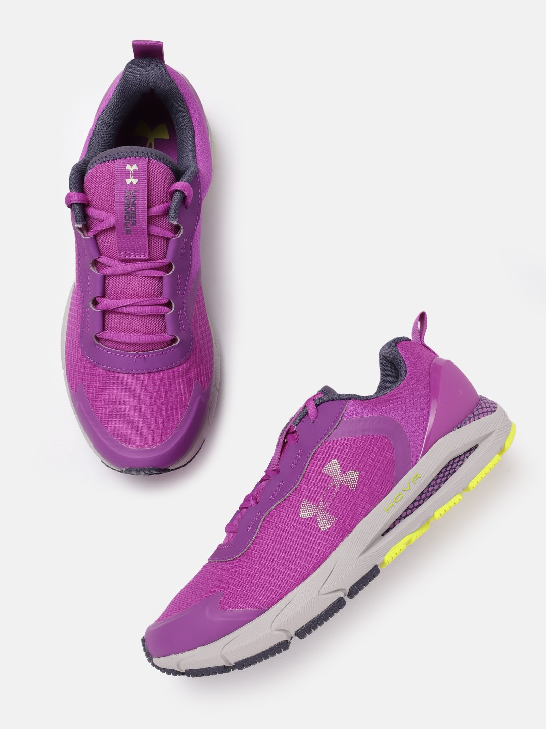 

UNDER ARMOUR Women Woven Design HOVR Sonic SE Running Shoes, Magenta