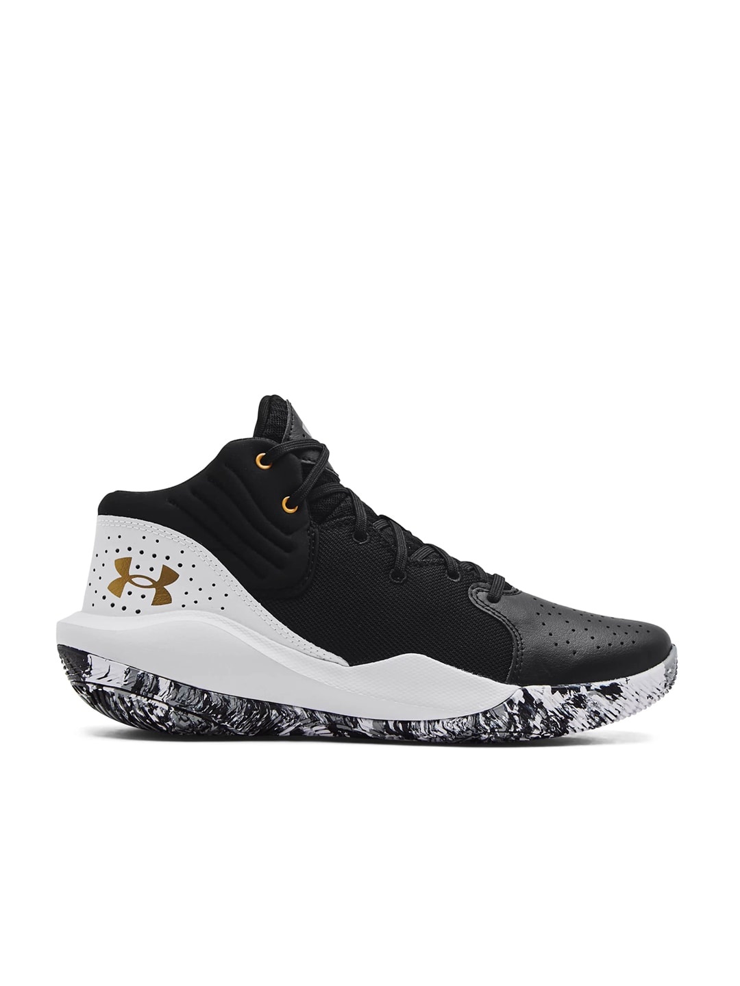 

UNDER ARMOUR Unisex Perforated Detail Jet '21 Basketball Shoes, Black