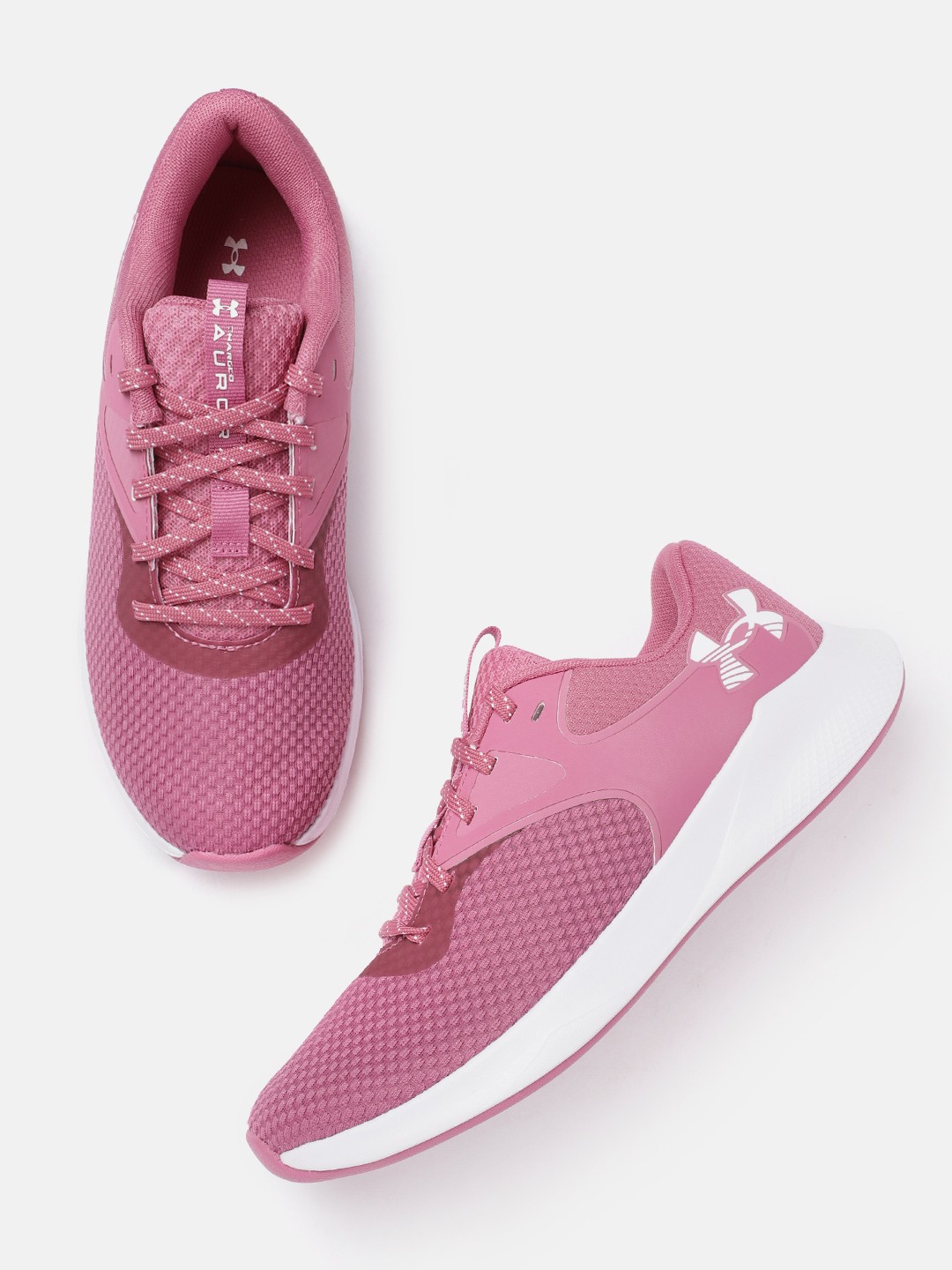 

UNDER ARMOUR Women Woven Design Charged Aurora 2 Training Shoes, Pink