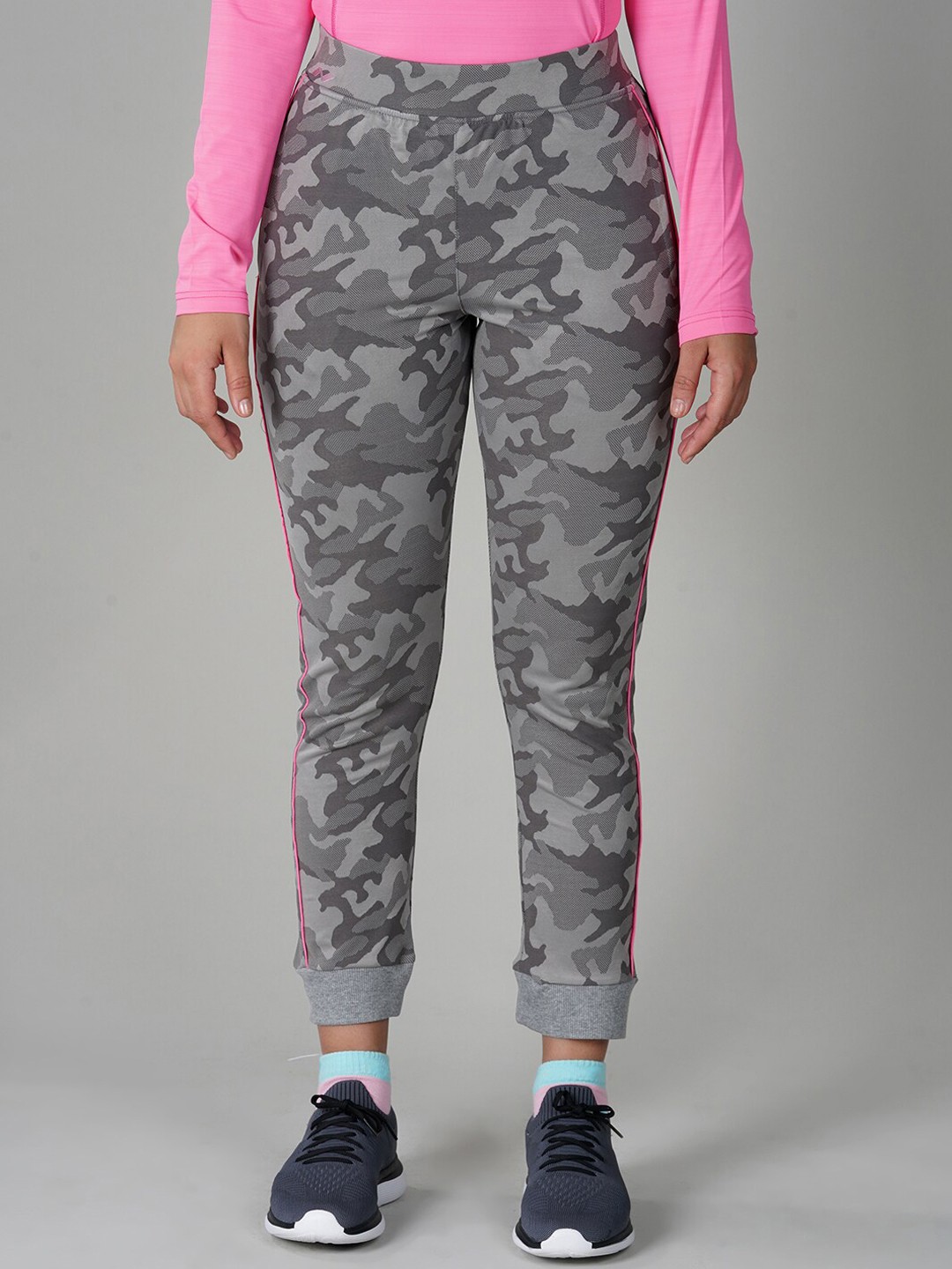 

NIVIA Women Printed Camouflage Jogger, Grey