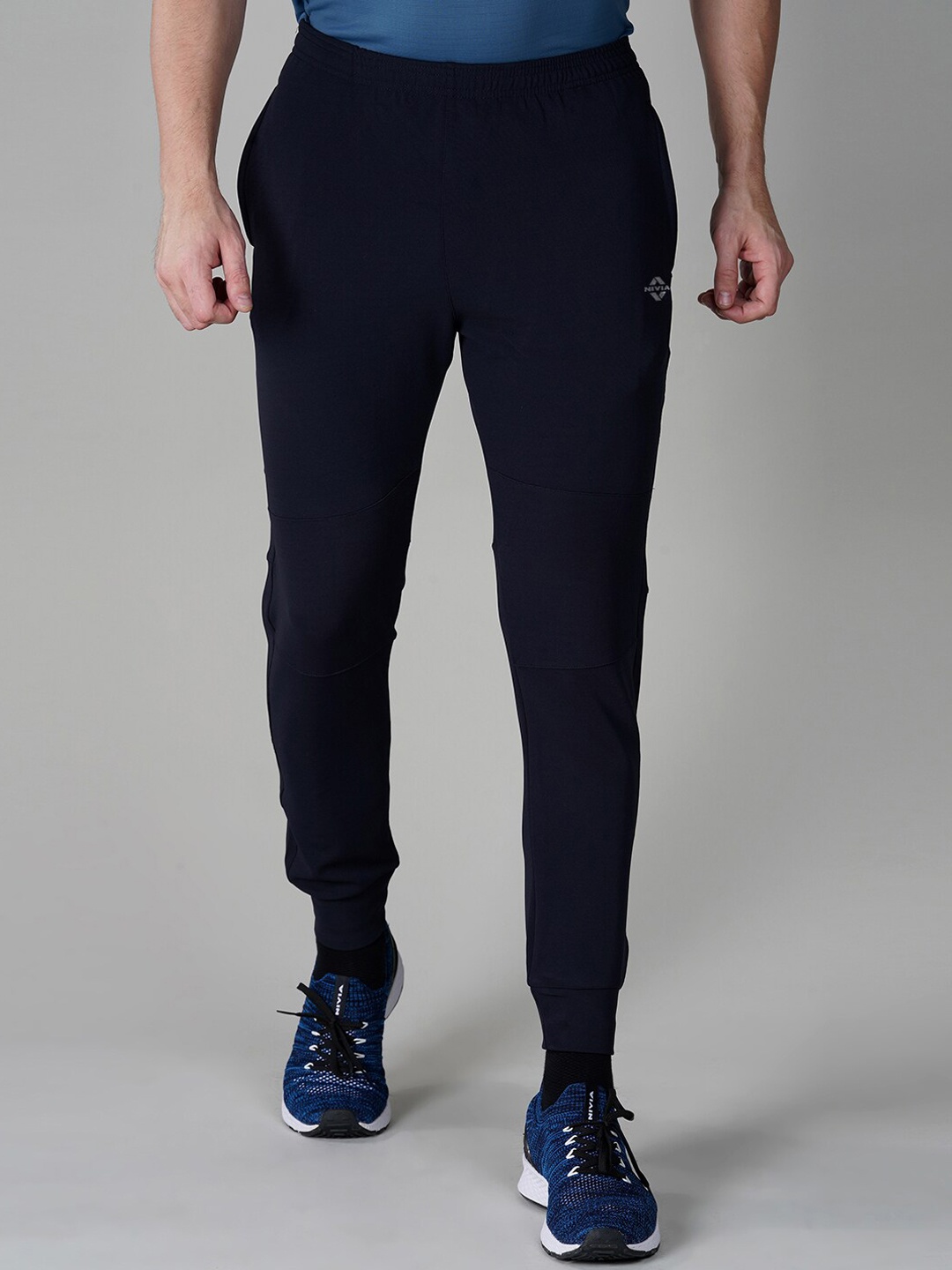 

NIVIA Men Slim-Fit Sports Joggers, Navy blue