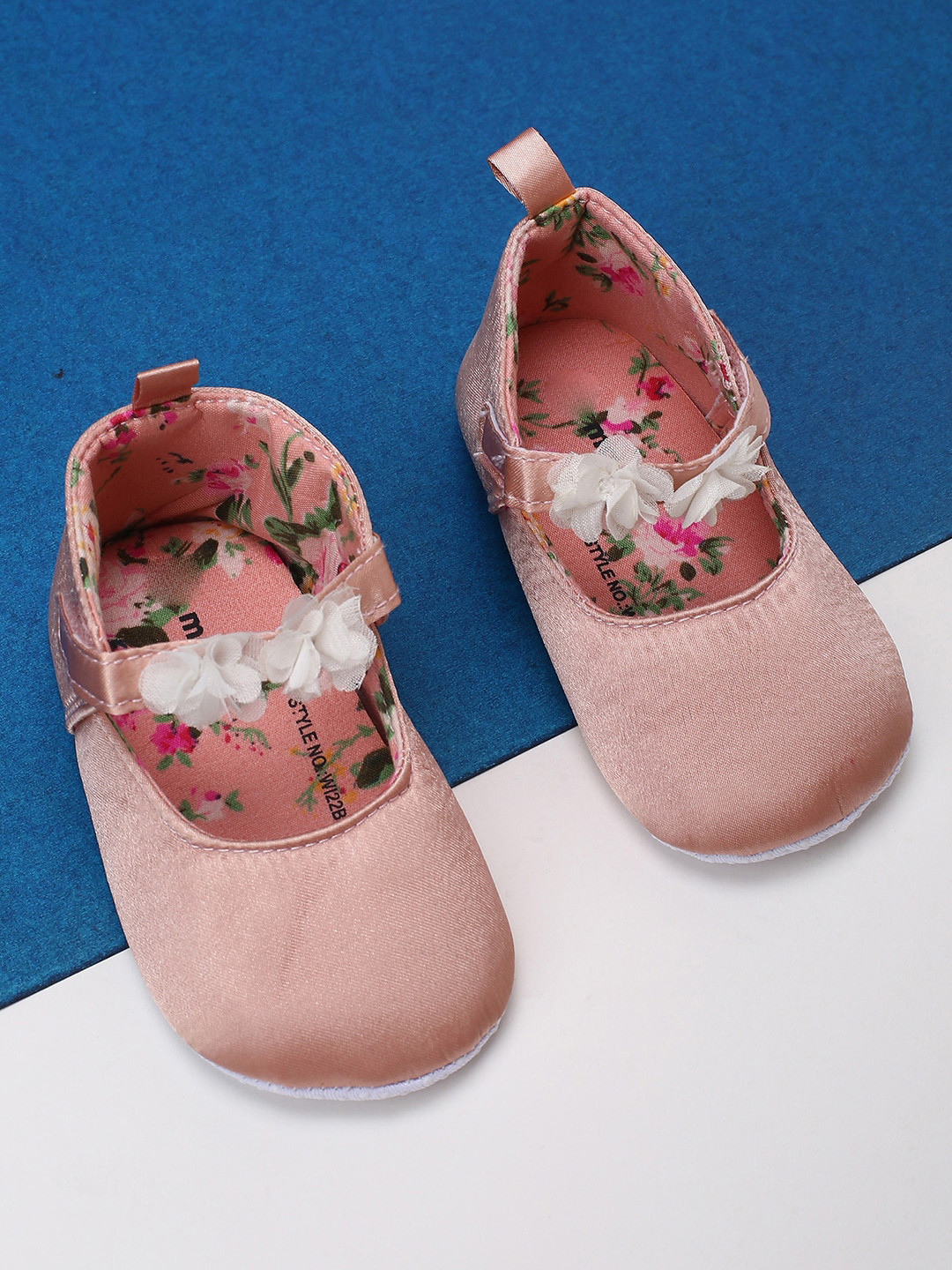 

max Girls Floral Printed Booties, Rose gold