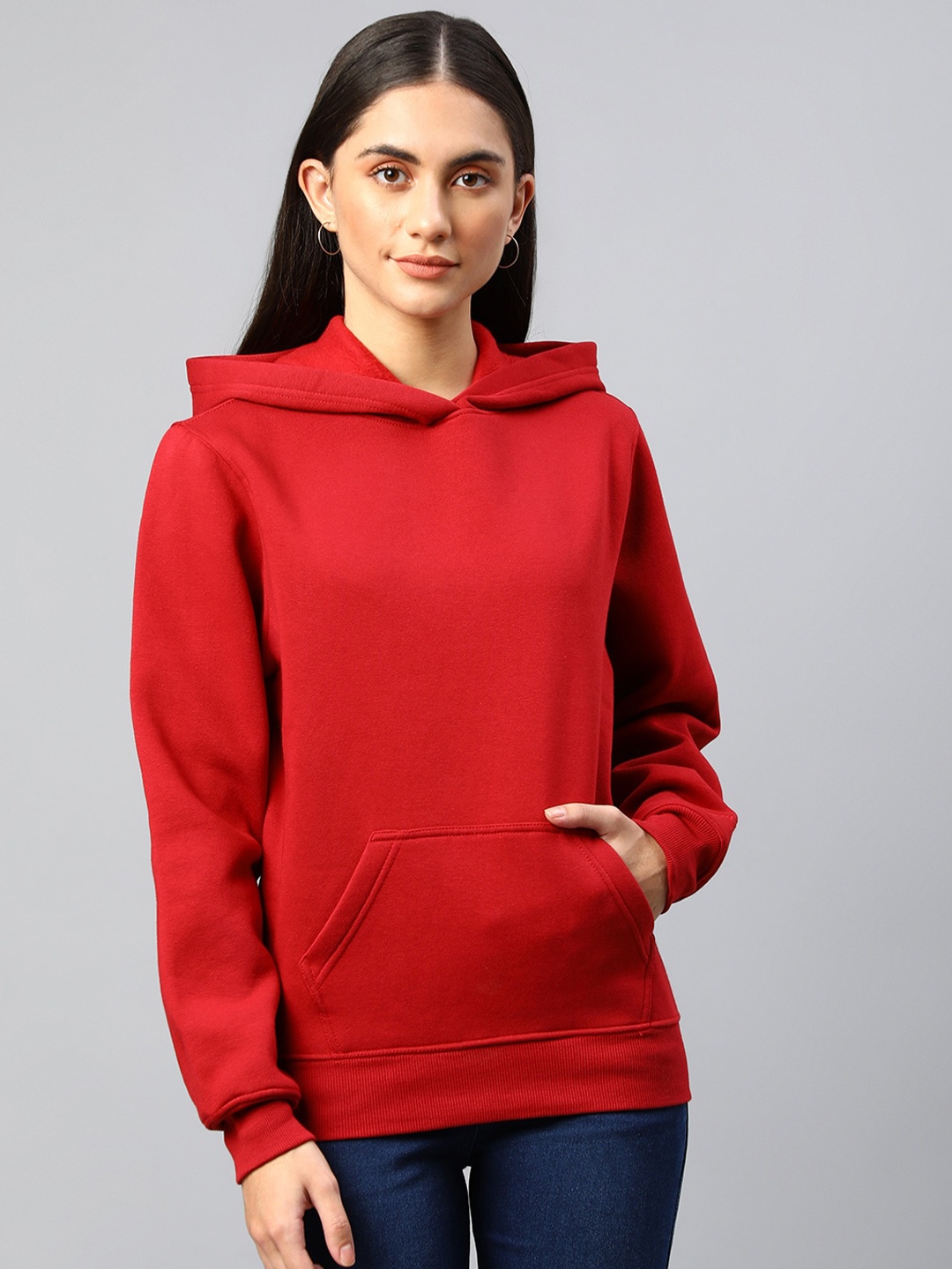 

Xpose Hooded Pullover Sweatshirt, Red