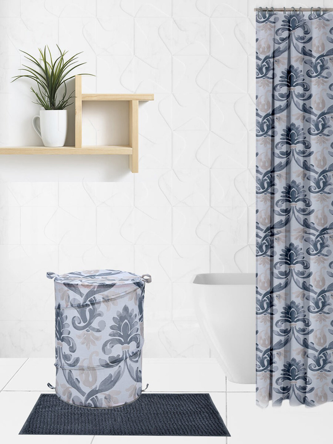 

Athome by Nilkamal Set of 15 Brown Bath Uitility Hamper