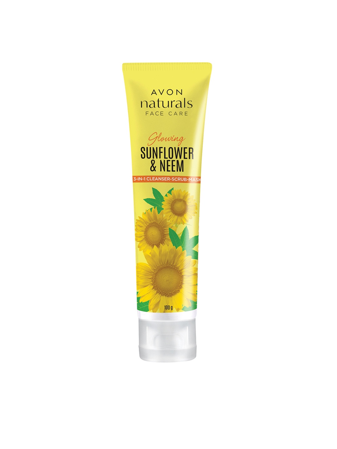 

Avon Naturals Sunflower & Neem 3-In-1 Cleanser Scrub Mask - 100 g, Green