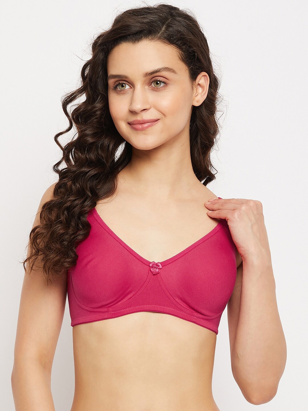 

Camey Maroon Non Wired Non Padded Full Coverage Bra