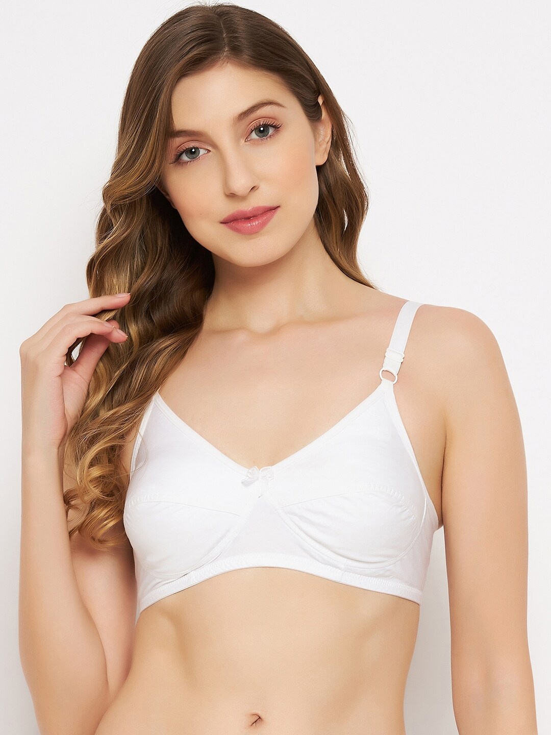 

Camey White Non Wired Non Padded Full Coverage Bra