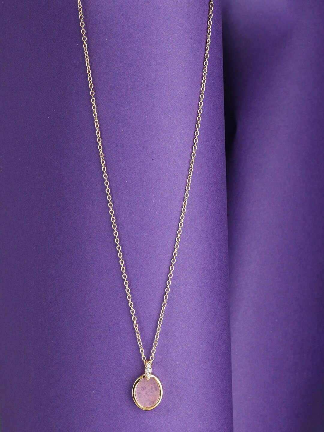 

Accessorize Gold-Plated Pink Necklace