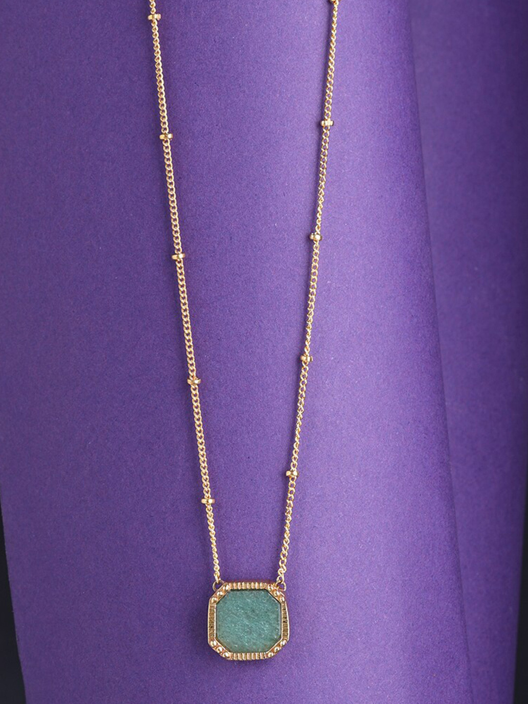 

Accessorize Gold-Plated Green Necklace