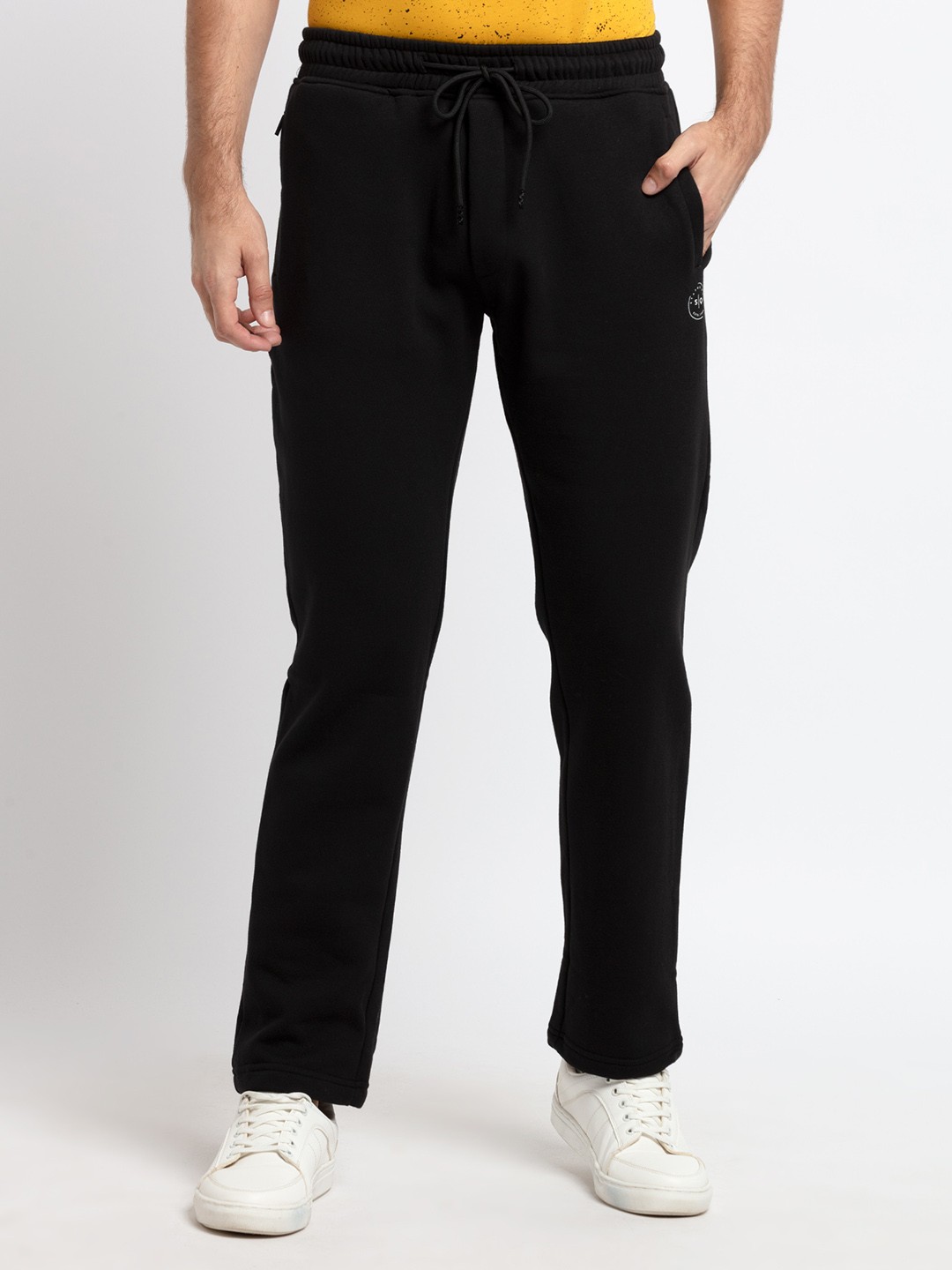 

Status Quo Men Cotton Track Pant, Black