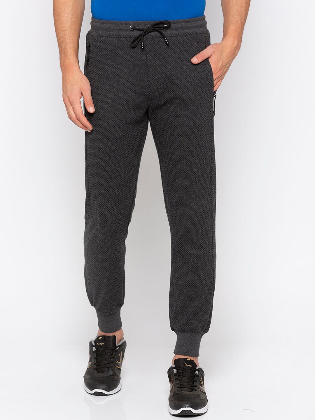 

Status Quo Men Cotton Track Pants, Grey